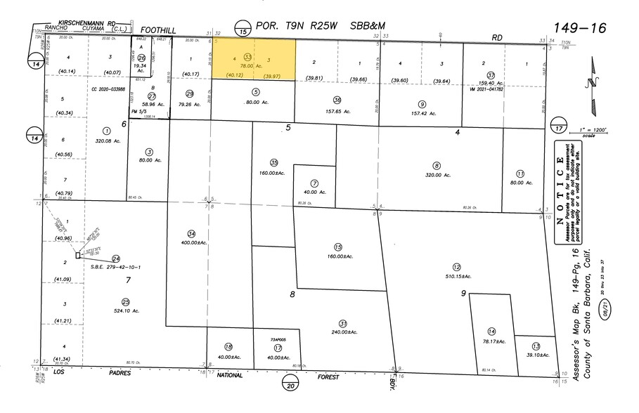 2225 Foothill Ave, Maricopa, CA à vendre - Plan cadastral - Image 2 de 21