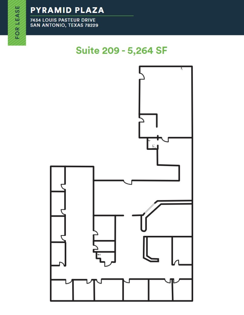 7434 Louis Pasteur Dr, San Antonio, TX à louer Plan d  tage- Image 1 de 1