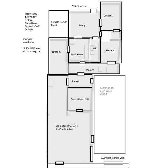 219 W Mahoney Ave, Mesa, AZ à louer - Plan d’étage - Image 2 de 21