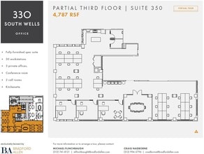 330 S Wells St, Chicago, IL à louer Plan d’étage- Image 1 de 9
