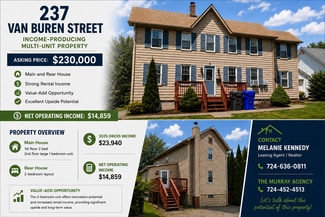 Plus de détails pour 237 Van Buren St, Evans City, PA - Multi-résidentiel à vendre