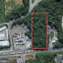 10007 Richmond Hwy, Lorton, VA - AERIAL  map view