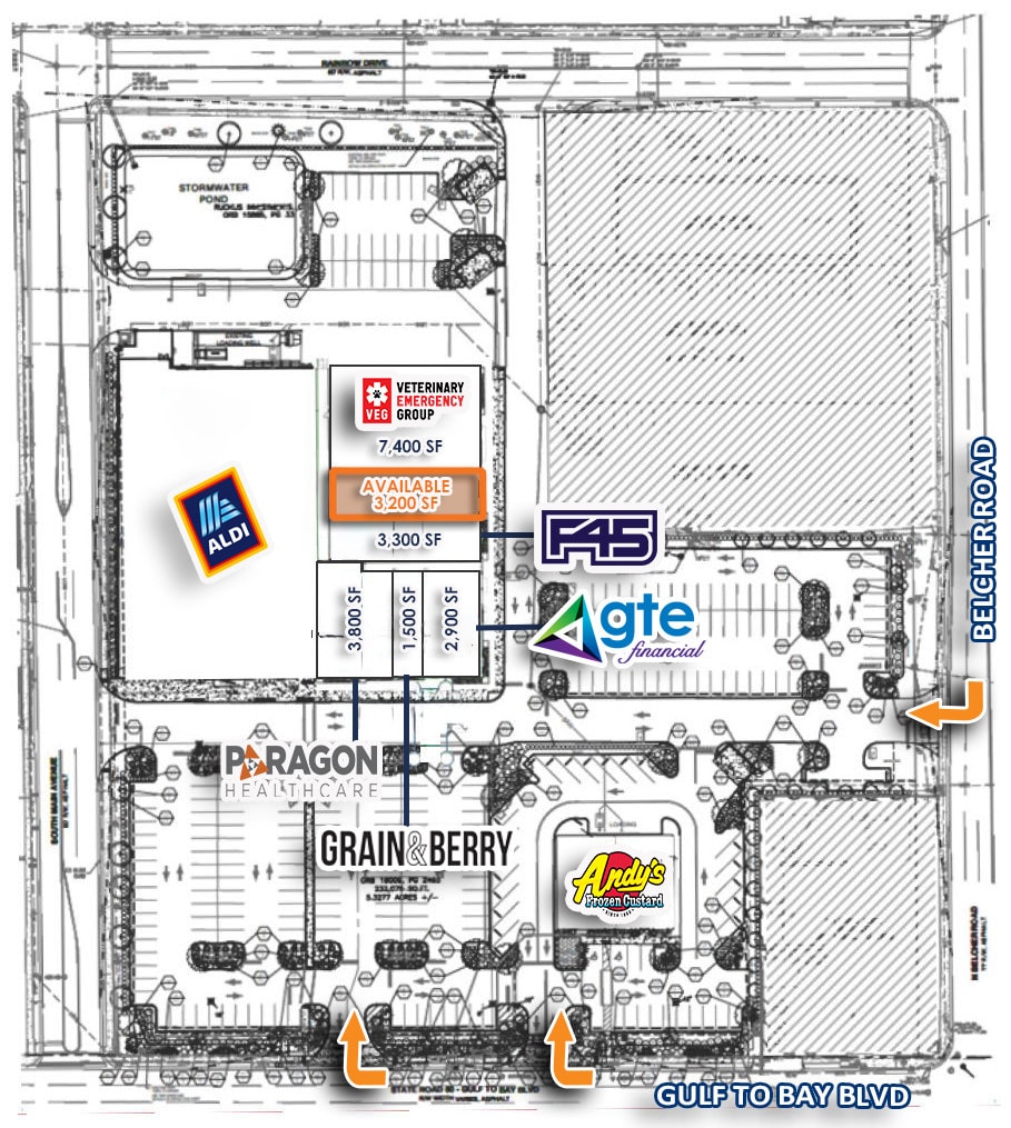 2170-2198 Gulf to Bay Blvd, Clearwater, FL for lease Site Plan- Image 1 of 2