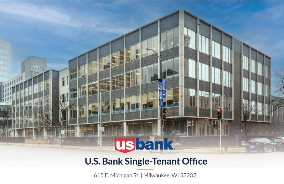 615 E Michigan St, Milwaukee, WI à vendre - Photo du bâtiment - Image 1 de 5