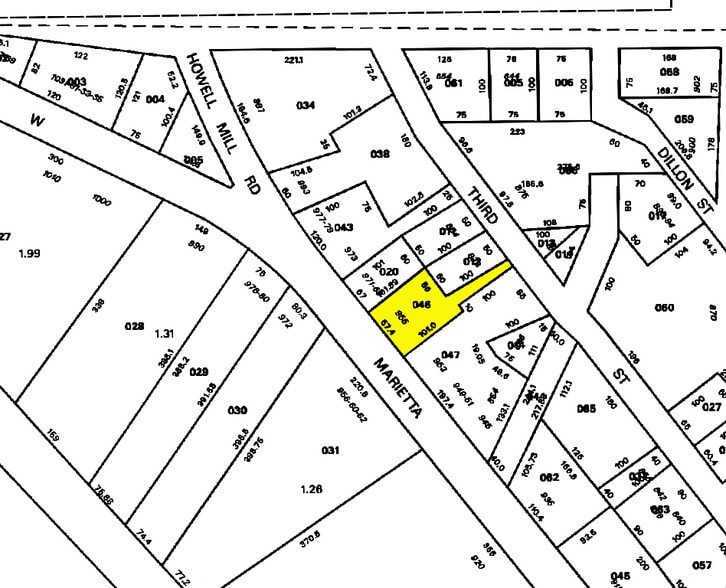 955 Marietta St NW, Atlanta, GA for sale - Plat Map - Image 2 of 24