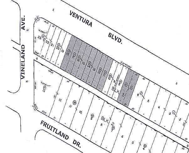 10946-10950 Ventura Blvd, Studio City, CA for lease - Plat Map - Image 3 of 4