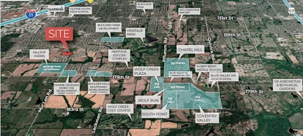 SW corner of 167th & Mur-Len, Olathe, KS - Aerial  map view