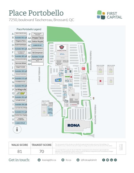 7200-7250 Boul Taschereau, Brossard, QC for lease - Site Plan - Image 2 of 16