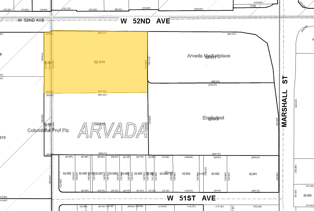 6770 W 52nd Ave, Arvada, CO à vendre Plan cadastral- Image 1 de 1