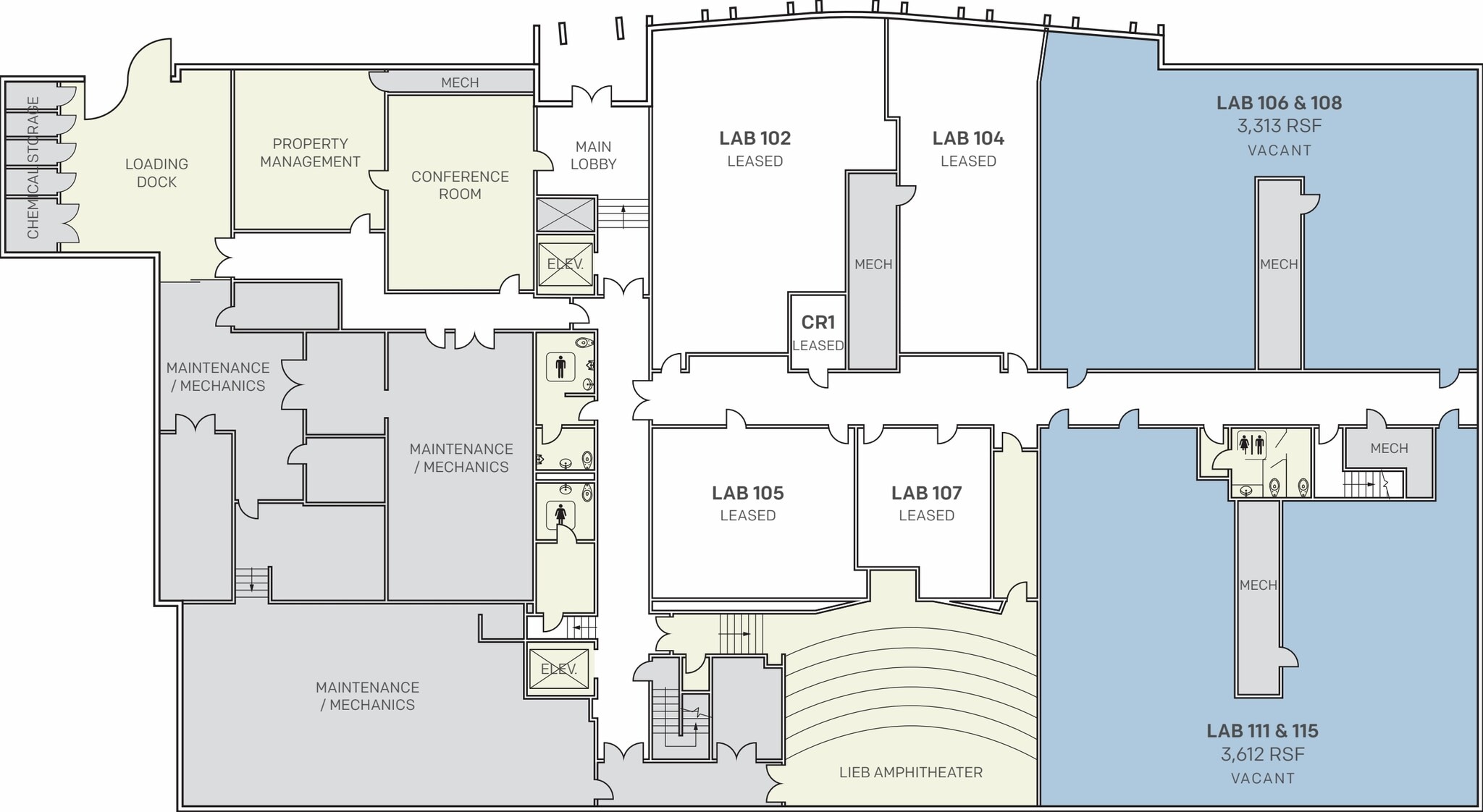 505 Coast Blvd S, La Jolla, CA for lease Floor Plan- Image 1 of 5