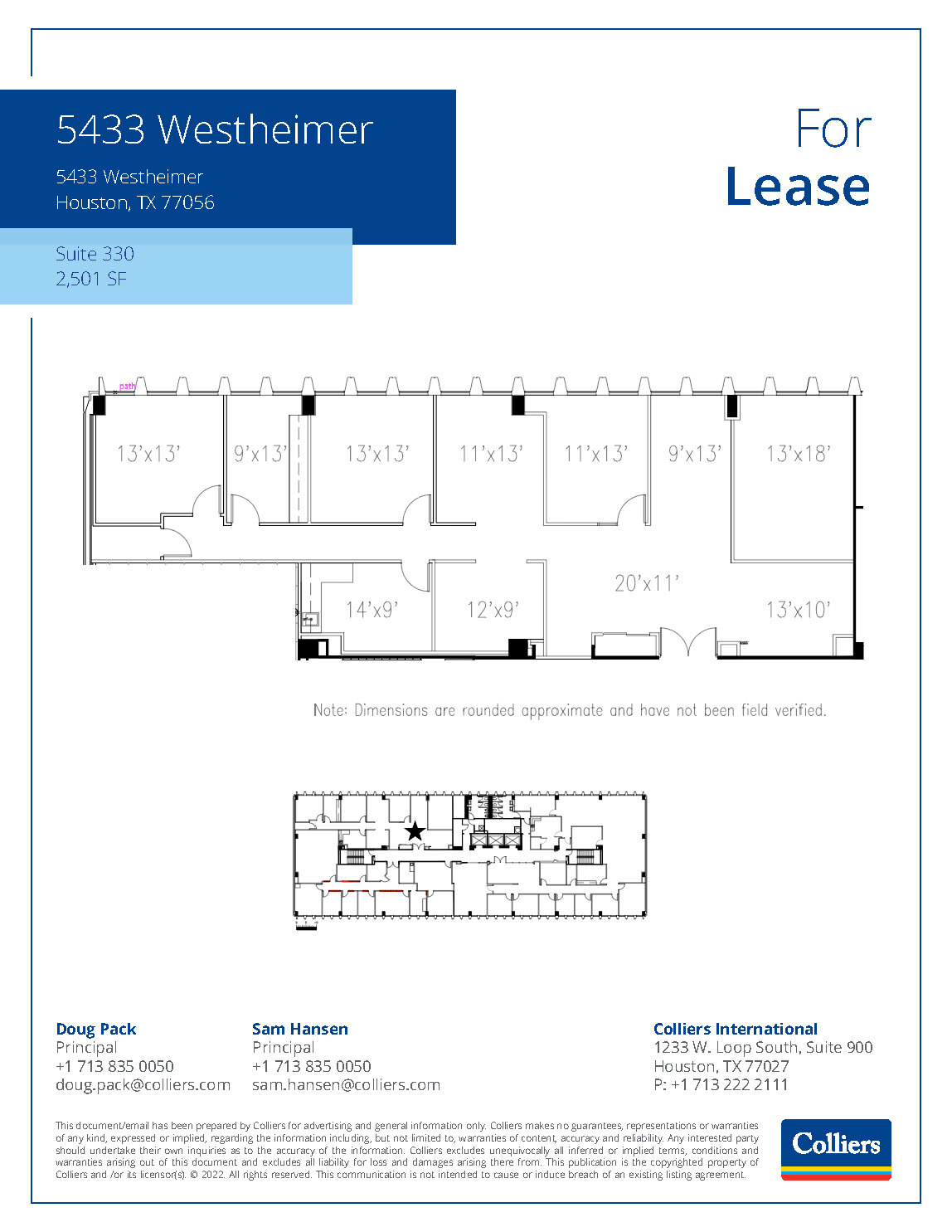 5433 Westheimer Rd, Houston, TX for lease Floor Plan- Image 1 of 1