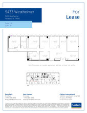 5433 Westheimer Rd, Houston, TX for lease Floor Plan- Image 1 of 1