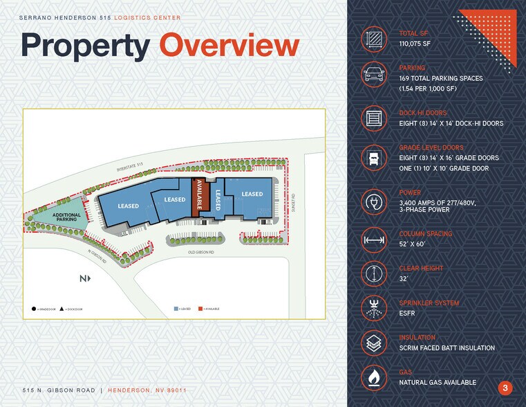 515 N Gibson Rd, Henderson, NV à louer - Plan de site - Image 2 de 3