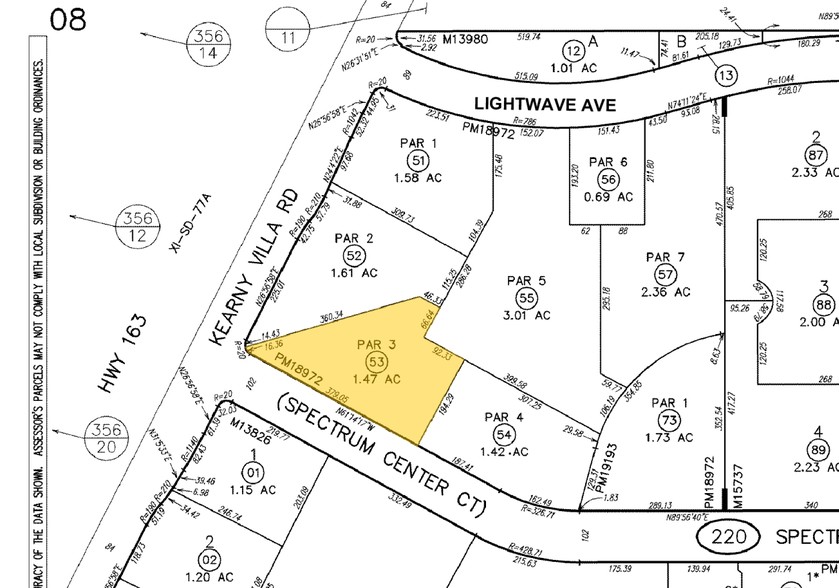 8620 Spectrum Center Blvd, San Diego, CA for lease - Plat Map - Image 2 of 8