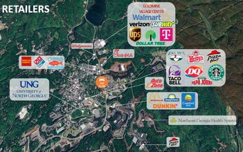 420 WalMart Way, Dahlonega, GA for lease Map- Image 2 of 4