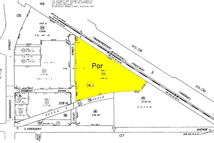 2101 W Crescent Ave, Anaheim, CA for lease - Plat Map - Image 2 of 11