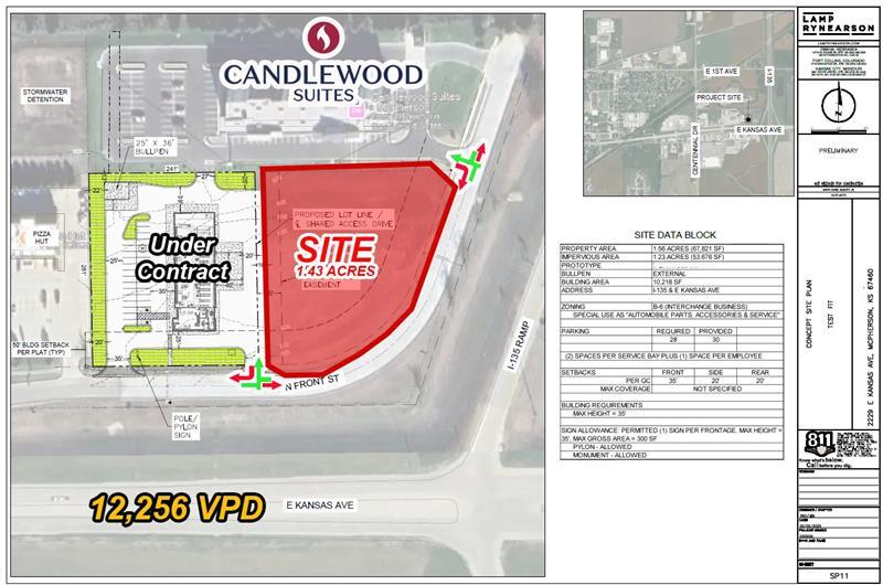 0 Kansas Ave, Mcpherson, KS for lease - Aerial - Image 2 of 4