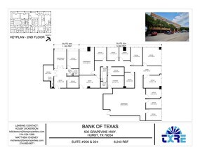 500 Grapevine Hwy, Hurst, TX à louer Plan d’étage- Image 2 de 3