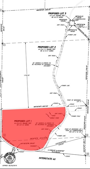 N Frontage Road 324, Houck, AZ for sale - Plat Map - Image 2 of 2