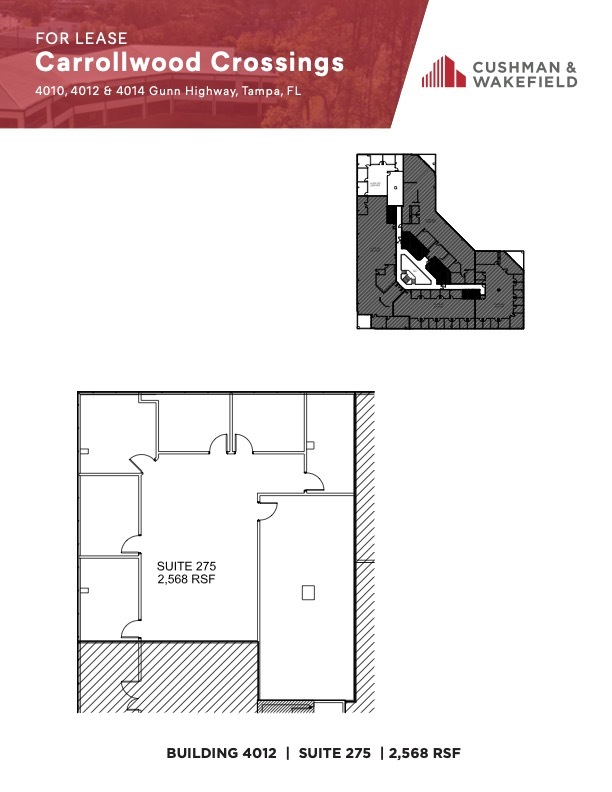 4010 Gunn Hwy, Tampa, FL à louer Plan d’étage- Image 1 de 1