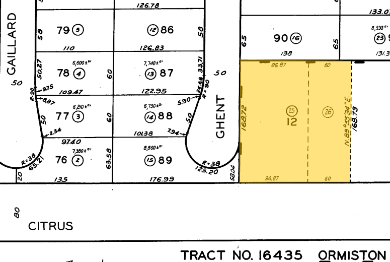 472-484 S Citrus Ave, Azusa, CA à louer - Plan cadastral - Image 3 de 7