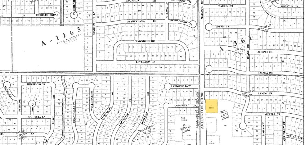 5225 Matlock Rd, Arlington, TX à louer - Plan cadastral - Image 3 de 7