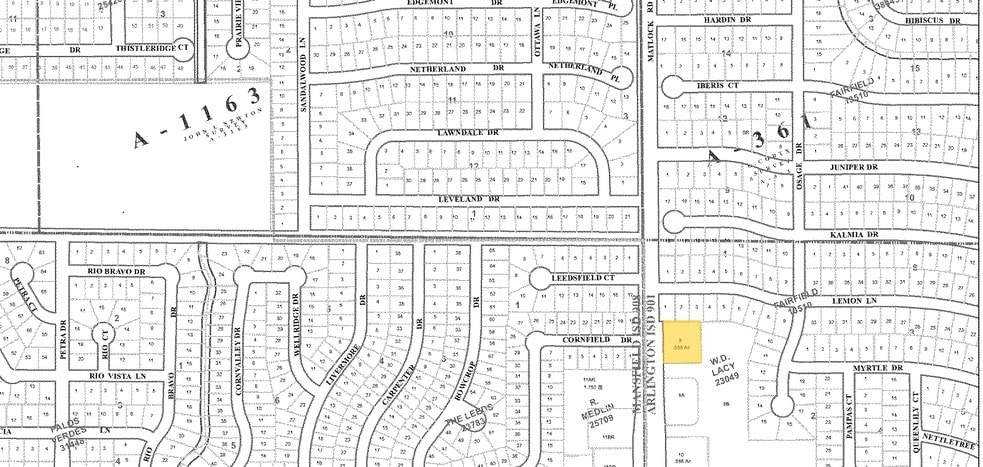 5225 Matlock Rd, Arlington, TX for lease - Plat Map - Image 3 of 7