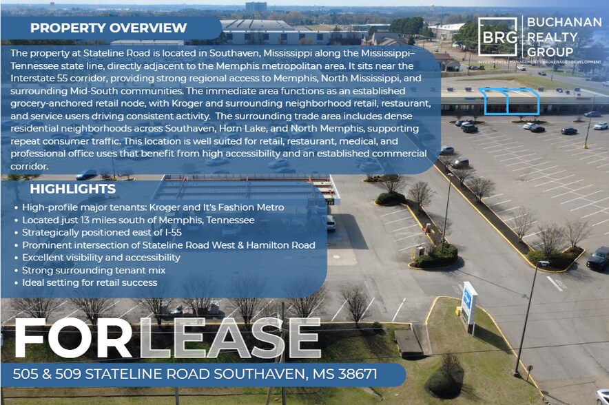 453-521 Stateline Rd, Southaven, MS for lease - Building Photo - Image 2 of 5