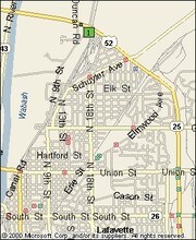 3601 Sagamore Pky N, Lafayette, IN - AERIAL  map view
