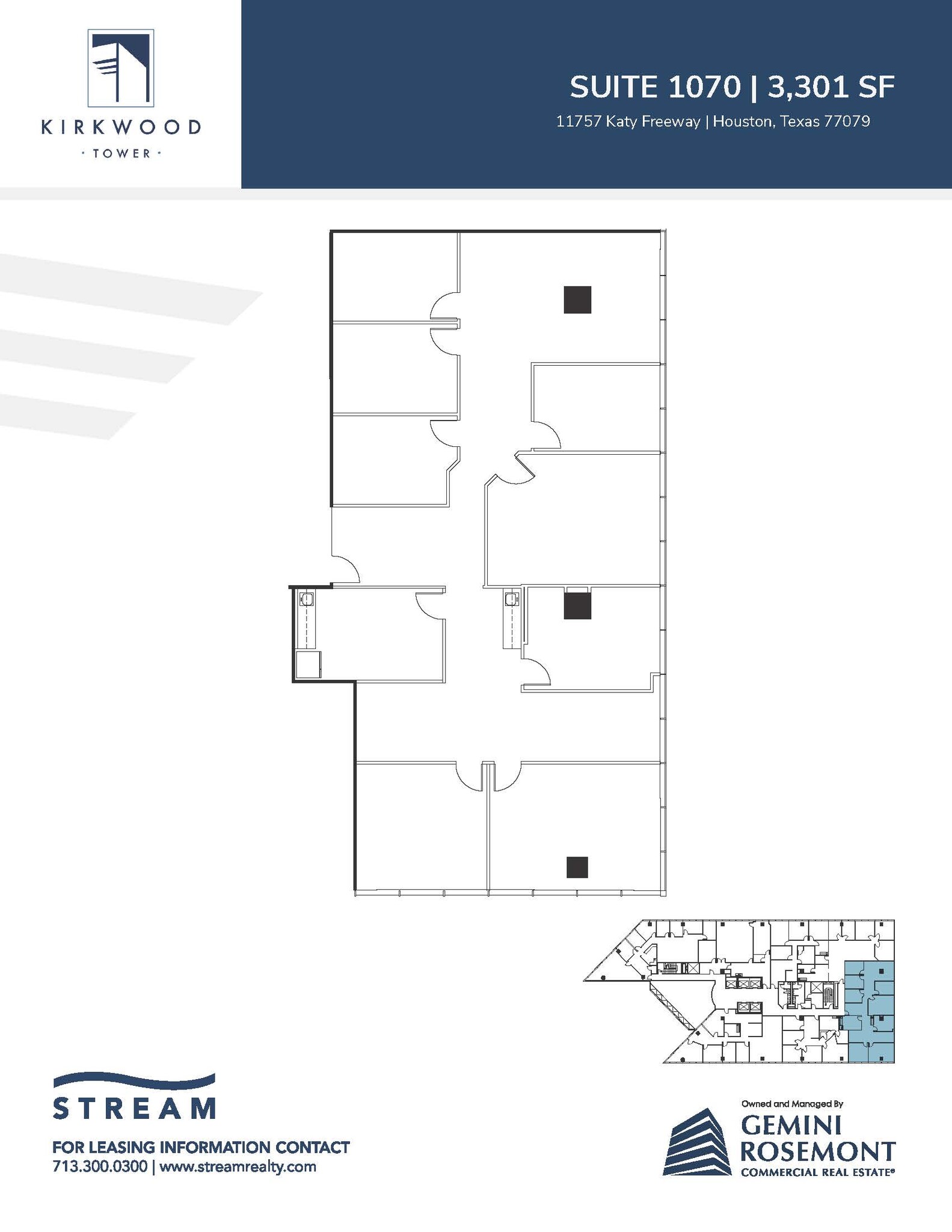 11757 Katy Fwy, Houston, TX à louer Plan d’étage- Image 1 de 1