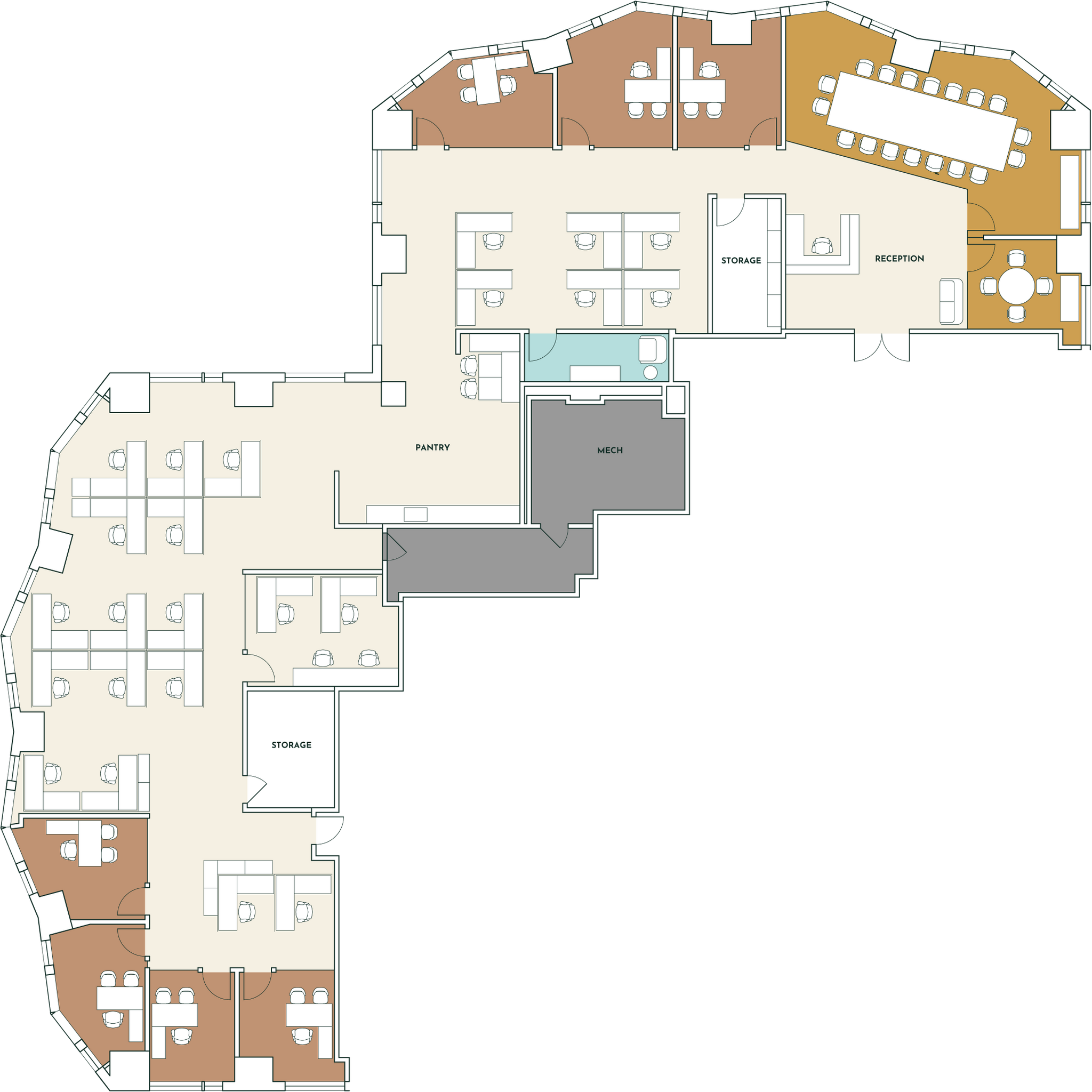 633 W 5th St, Los Angeles, CA à louer Plan d’étage- Image 1 de 1