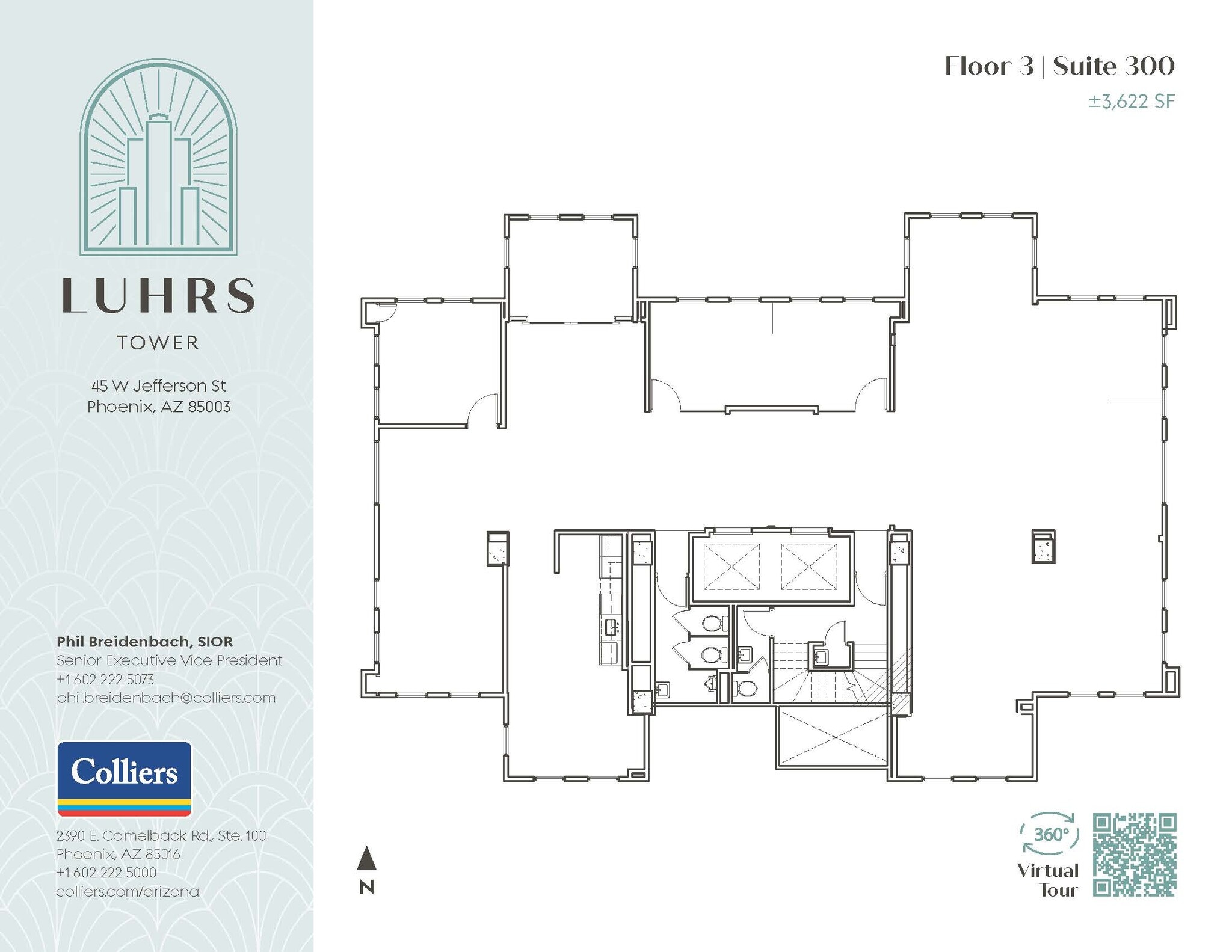 45 W Jefferson St, Phoenix, AZ for lease Floor Plan- Image 1 of 10