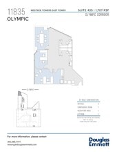 11845 W Olympic Blvd, Los Angeles, CA à louer Plan d’étage- Image 1 de 1