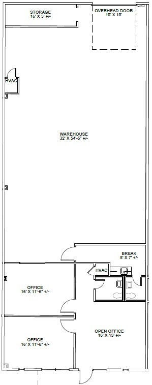 1100-1120 Luke St, Irving, TX for lease Floor Plan- Image 1 of 1
