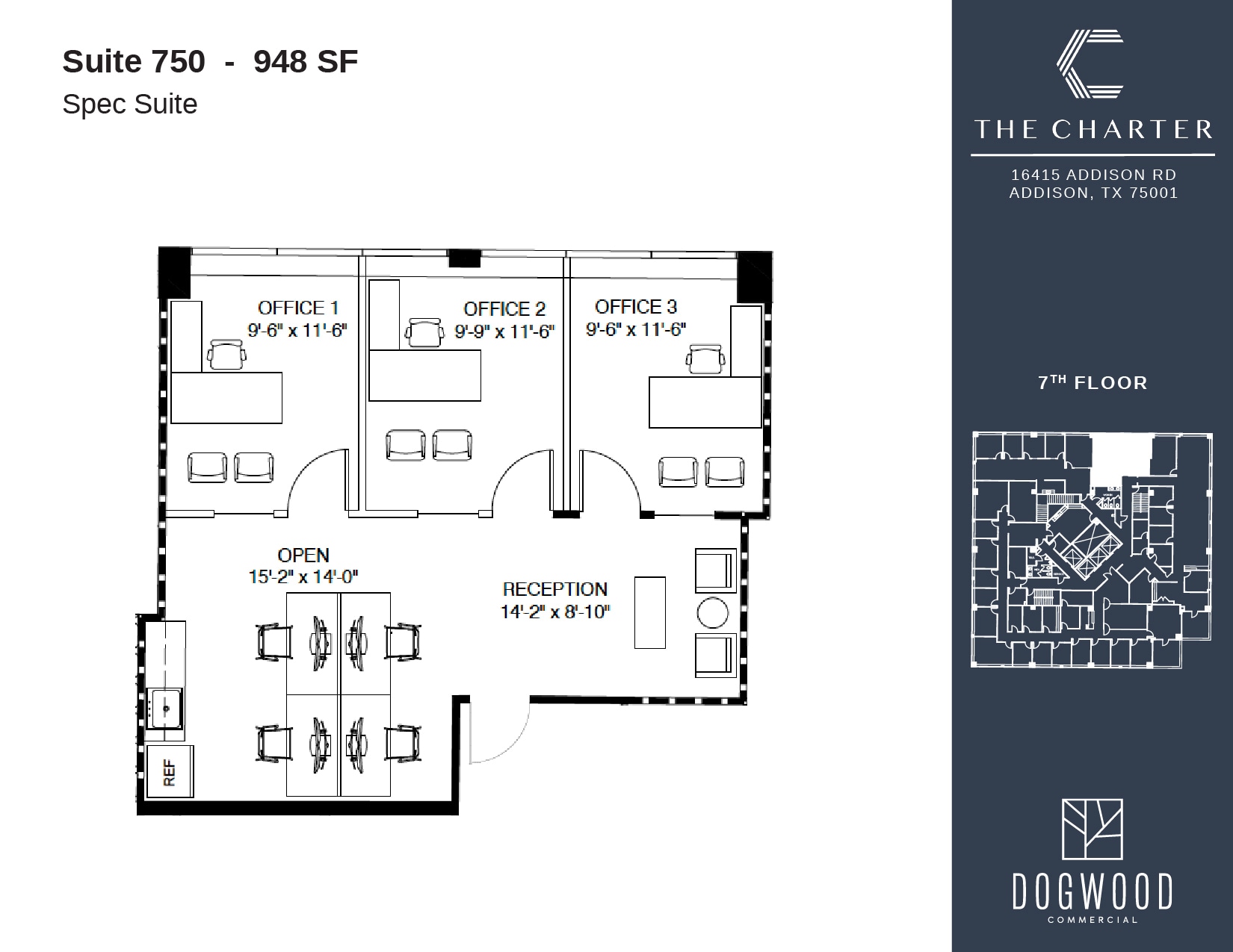 16415 Addison Rd, Addison, TX à louer Plan d’étage- Image 1 de 1