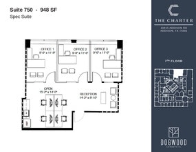 16415 Addison Rd, Addison, TX à louer Plan d’étage- Image 1 de 1