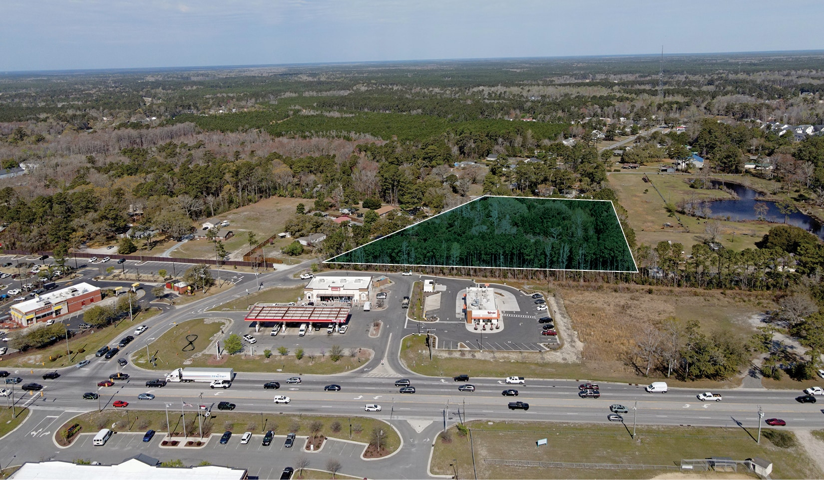 126-188 Hoover Rd, Hampstead, NC for sale Aerial- Image 1 of 6