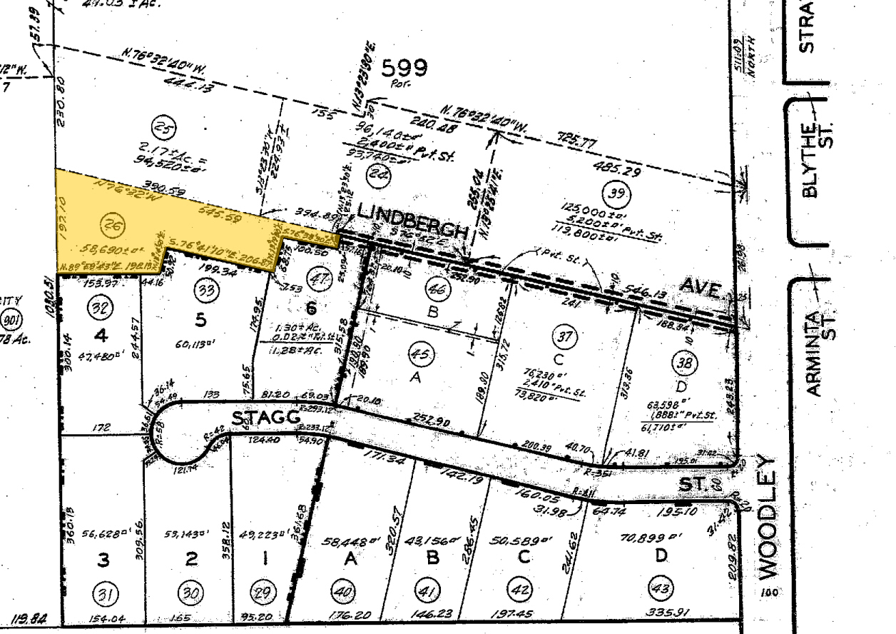 16300 Lindbergh St, Van Nuys, CA à vendre Plan cadastral- Image 1 de 2