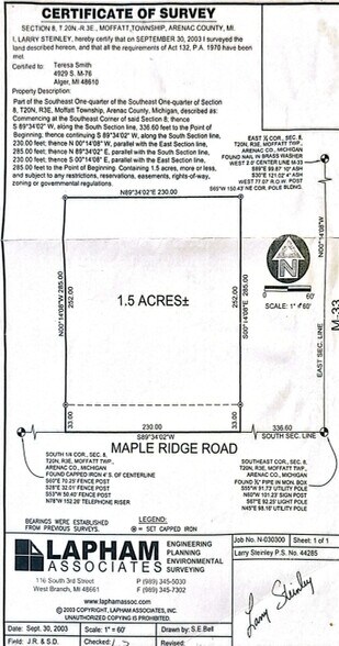 8038 Maple Ridge Rd, Alger, MI à vendre - Autre - Image 2 de 2