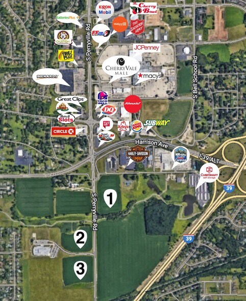 70XX Vandiver Rd., Rockford, IL à vendre - Aérien - Image 3 de 3