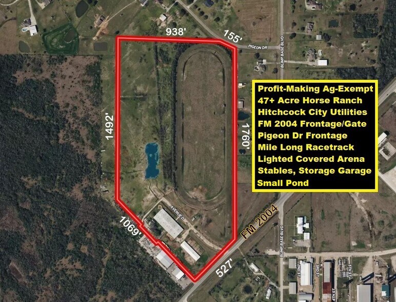 7602 FM 2004 Rd, Hitchcock, TX à vendre - Aérien - Image 2 de 46