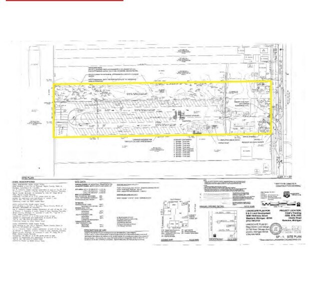 6490 Inkster Rd, Romulus, MI à vendre - Plan cadastral - Image 2 de 2