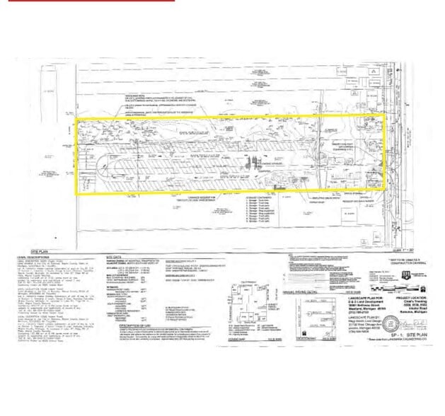 6490 Inkster Rd, Romulus, MI for sale - Plat Map - Image 2 of 2