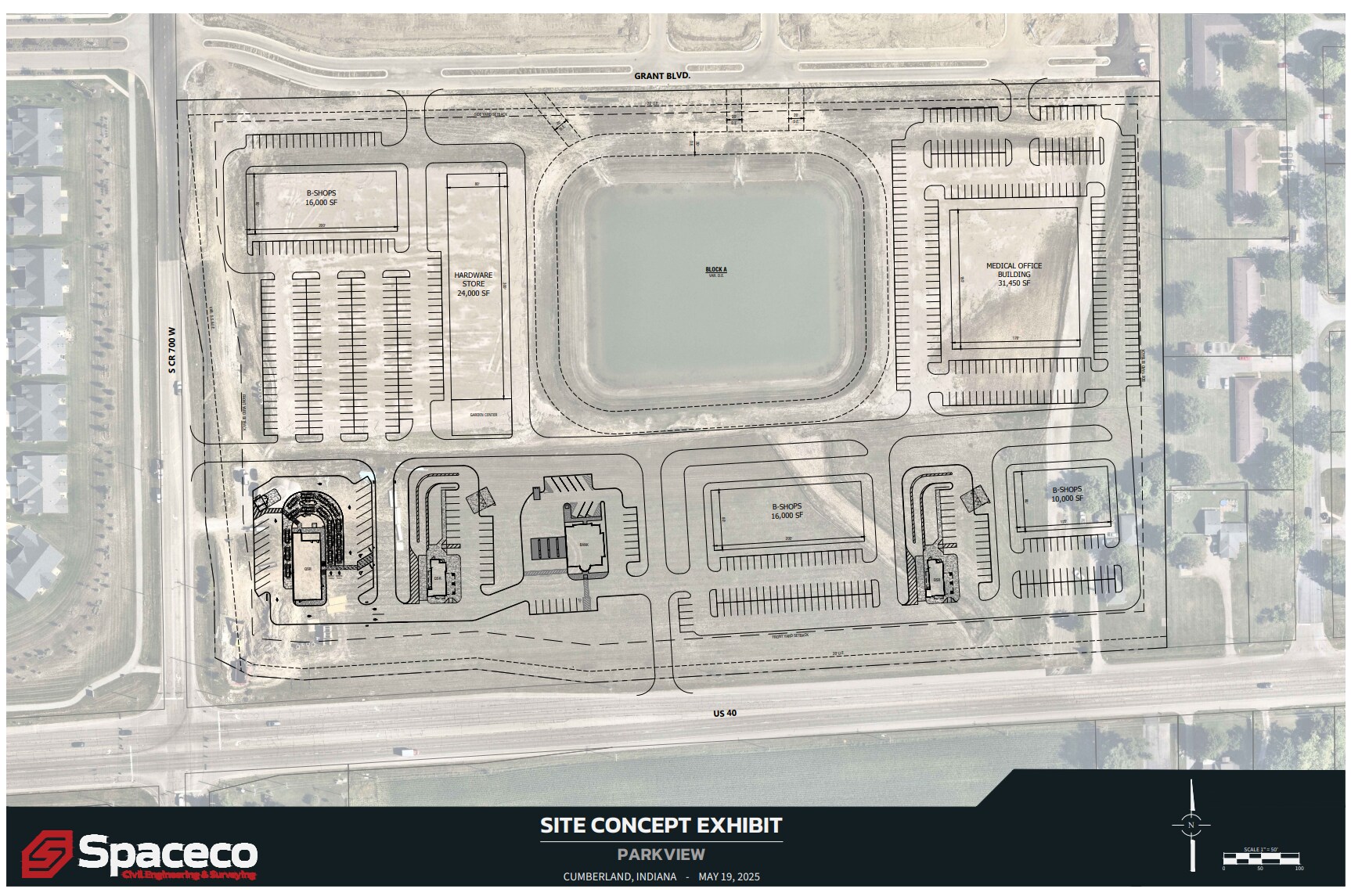 700 South Dr, New Palestine, IN à louer Plan de site- Image 1 de 4