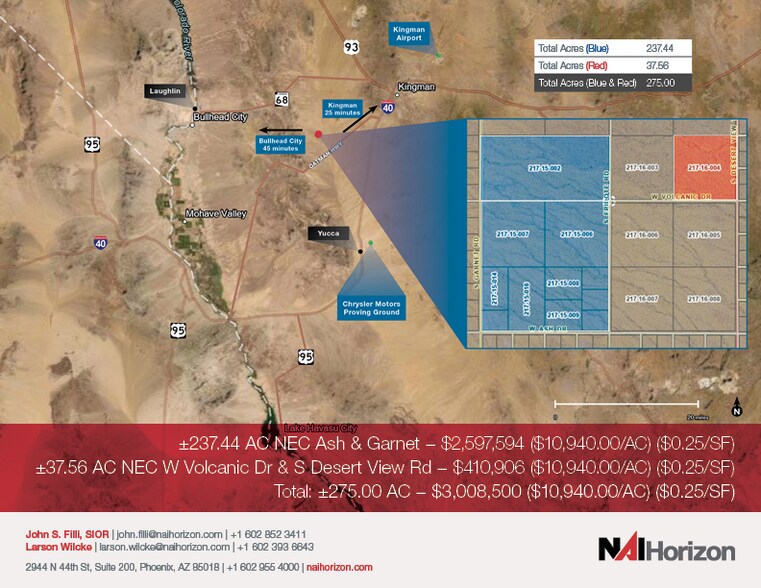 +/- 275 AC Ash & Garnet - Mohave County, Golden Valley, AZ à vendre - Photo du bâtiment - Image 2 de 4