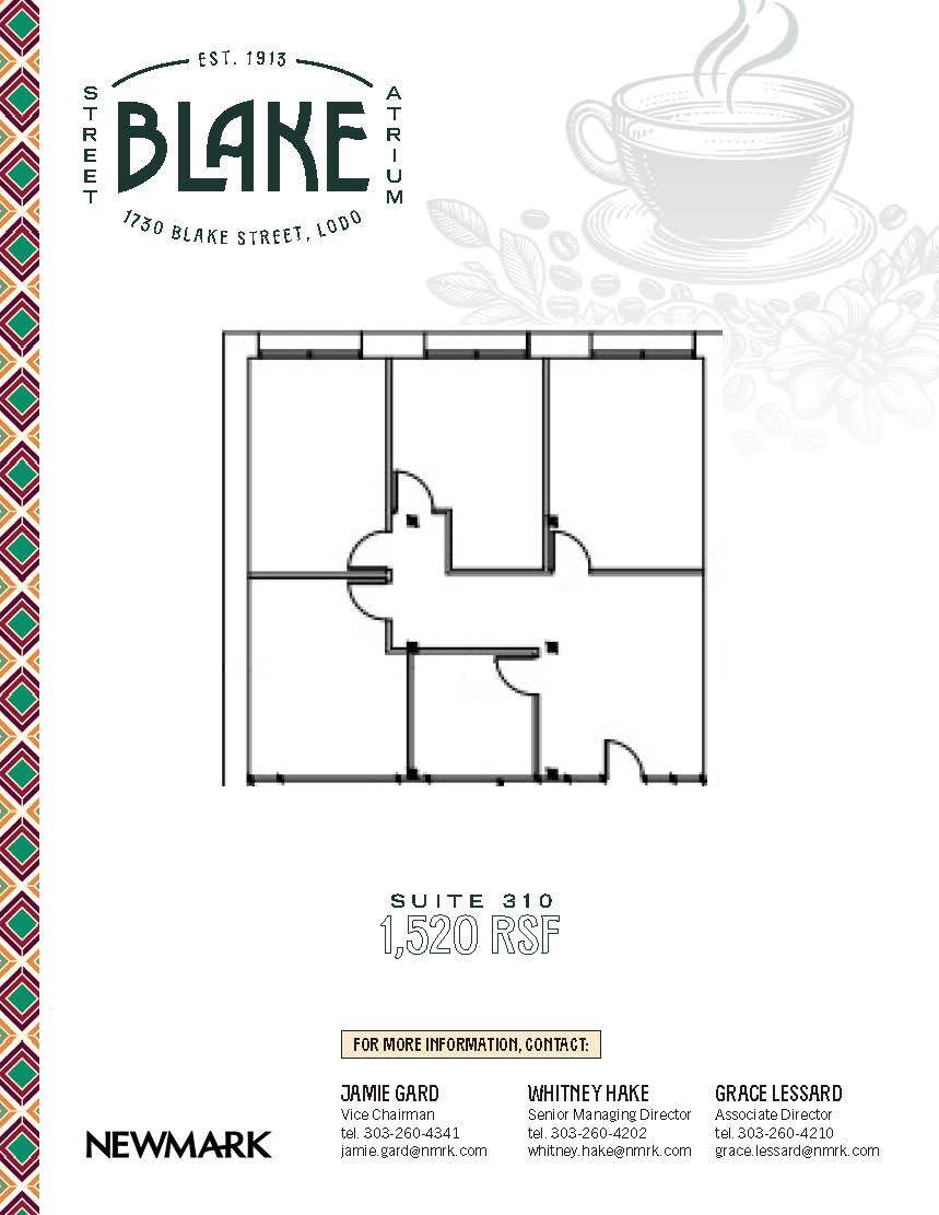 1730 Blake St, Denver, CO for lease Floor Plan- Image 1 of 1