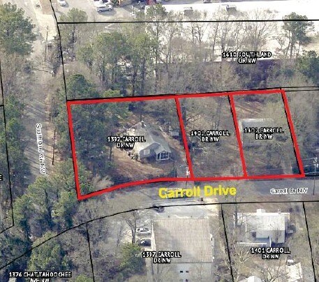 1392-1402 Carroll Dr, Atlanta, GA à vendre - Aérien - Image 2 de 3
