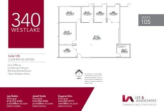 250 N Westlake Blvd, Westlake Village, CA for lease Floor Plan- Image 1 of 4