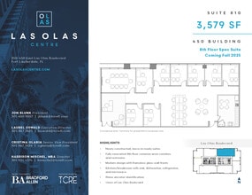450 E Las Olas Blvd, Fort Lauderdale, FL for lease Floor Plan- Image 1 of 1