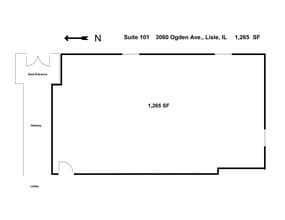 3060-3080 Ogden Ave, Lisle, IL à louer Plan de site- Image 1 de 1